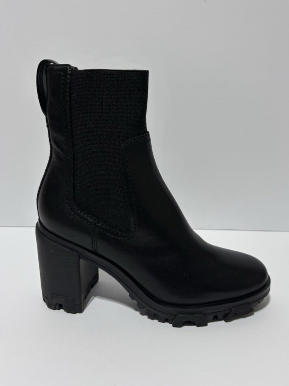 Rag & Bone Women’s Shiloh Black Leather Chelsea Boots, Size EUR 37.5, US 7.5 M